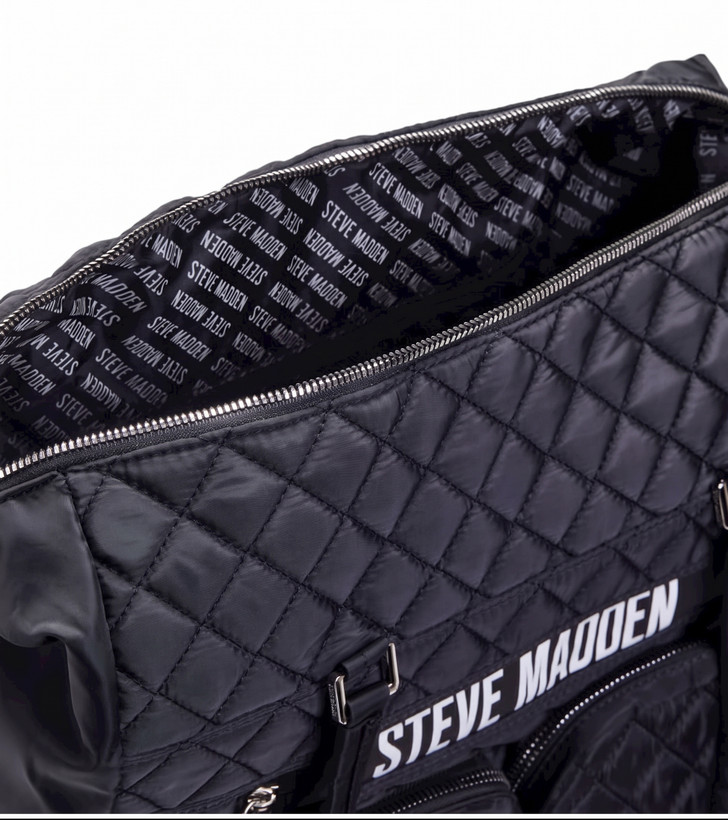 کیف دوشی و دستی زنانه استیو مدن (Steve Madden) مدل کاپشنی مشکی به همراه کیف دستی مجزا